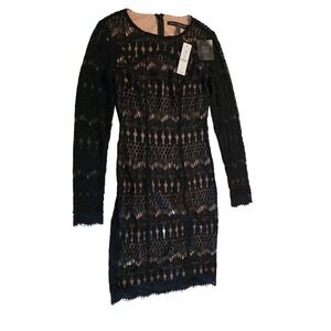 White House Black Market  Lace black. Dress -New w/ tag tags-Size 00 retail $220